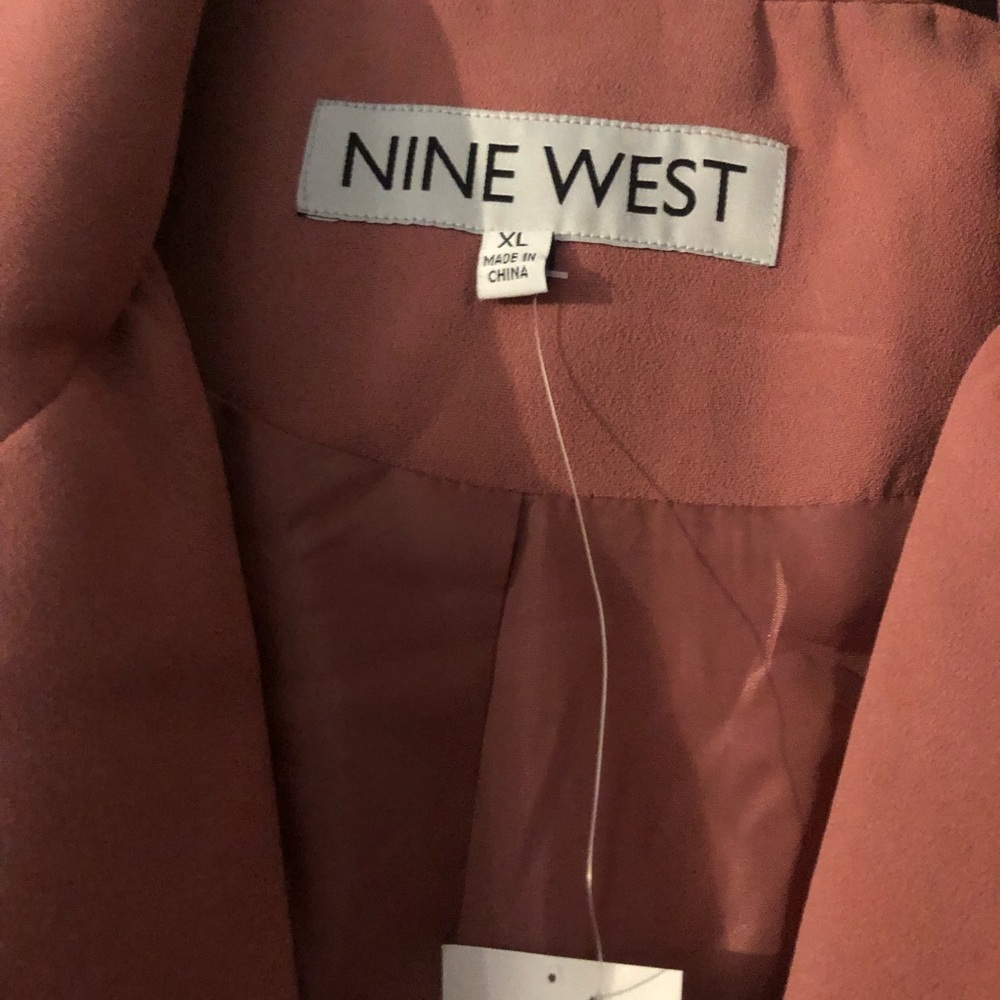 Nine West  Wrap pink Trench coat with Tie Waist - Picture 4 of 9